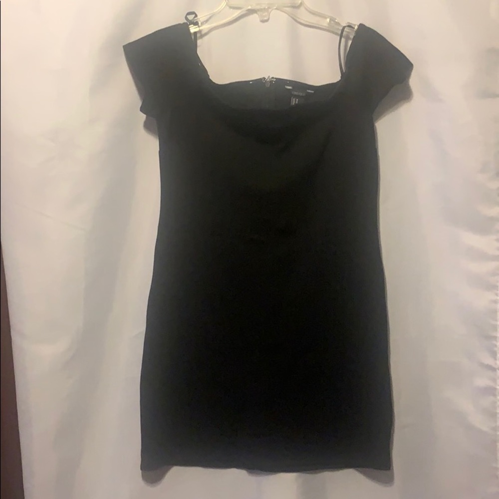 Off the shoulder body con dress